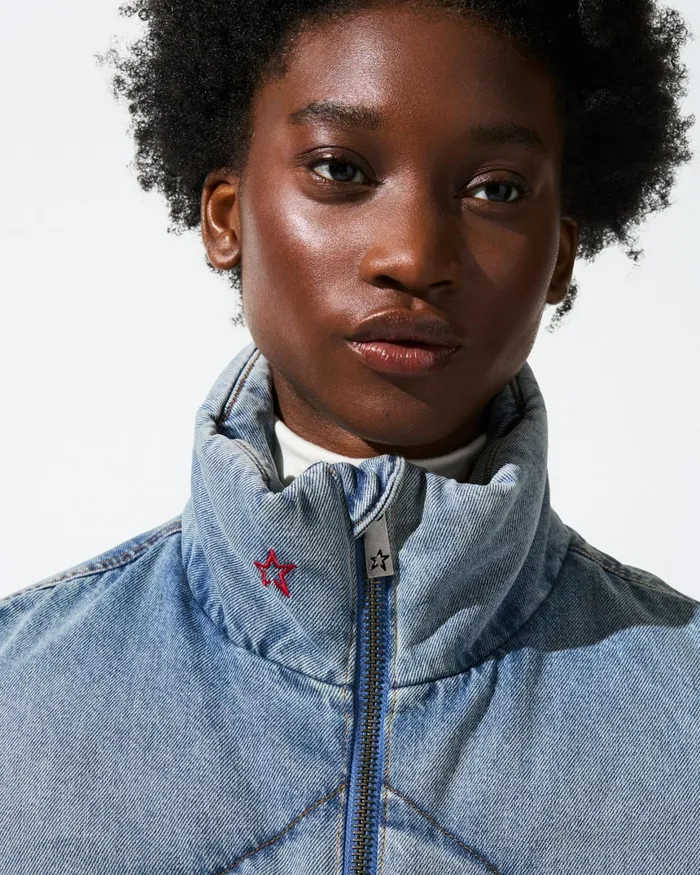Perfect Moment Denim Vest Light Denim Women Jackets