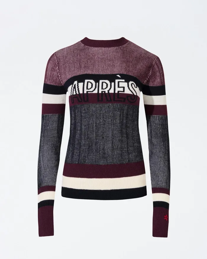 Perfect Moment Evie Merino Wool Sweater Burgundy Women Tops