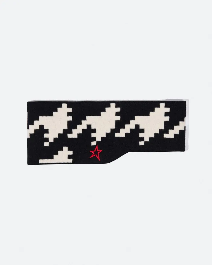 Perfect Moment Houndstooth Merino Wool Headband Black and White 8211 Houndstooth Print Women Accessories