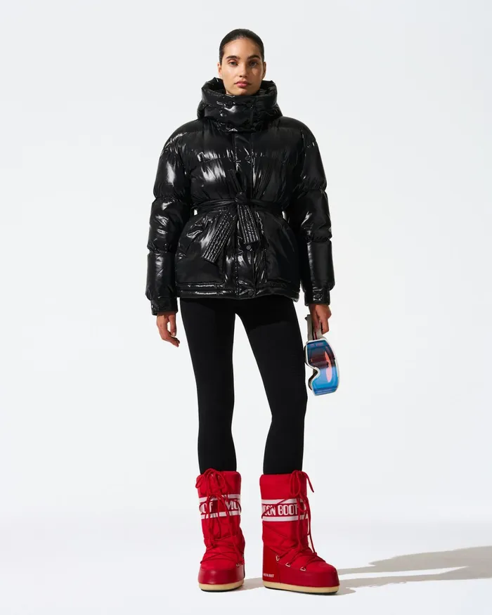 Perfect Moment Maya Down Parka Jacket Black Women Jackets