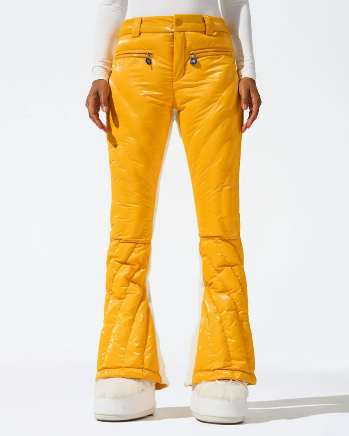 Perfect Moment MidRise Carving Ski Pant Canary Yellow Women Pants