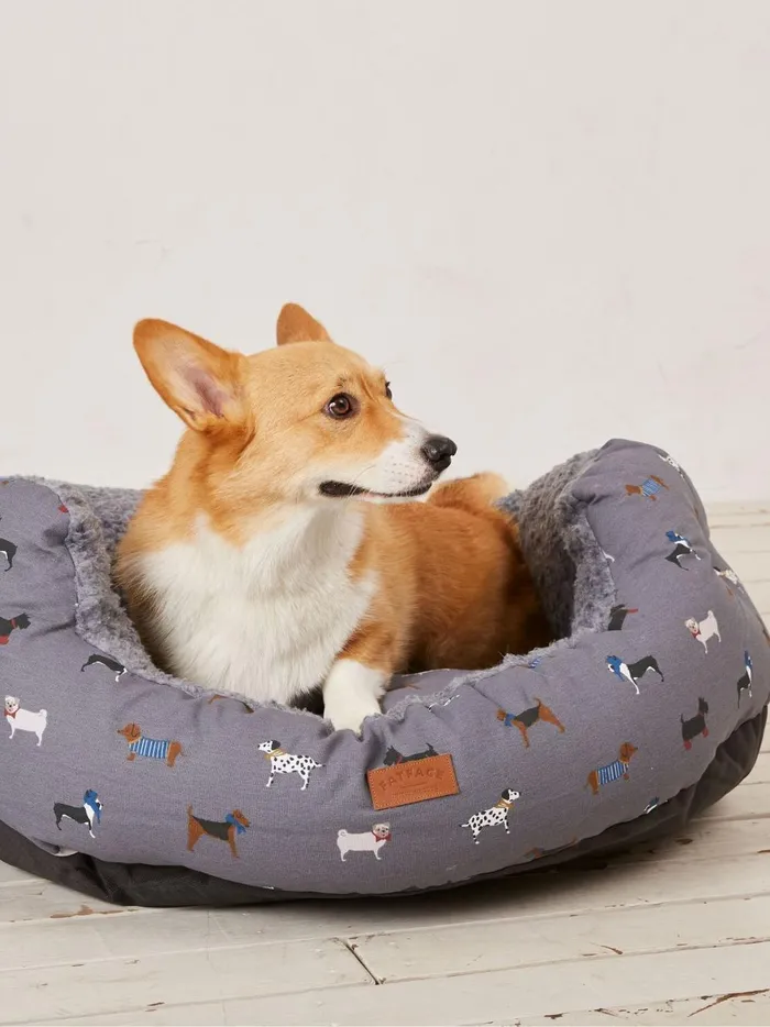 Pet Accessories Fat Face Grey 100 Cotton 89cm Marching Dogs Pet Bed