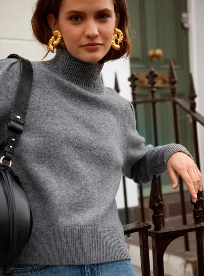 Petite Mendigote Meshes Fw24 Pull Manches Longues Mathis Gray 8211 Women