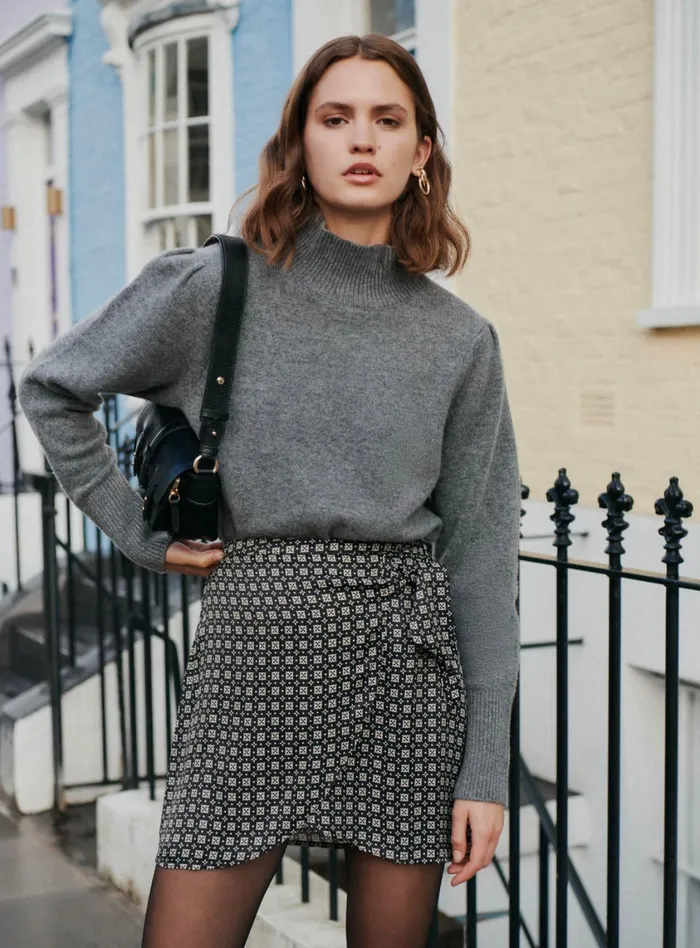 Petite Mendigote Meshes Fw24 Pull Manches Longues Mathis Gray 8211 Women