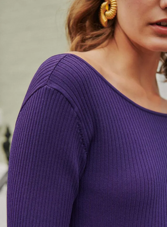 Petite Mendigote Meshes Fw24 Sous Pull Marilyn Purple 8211 Women