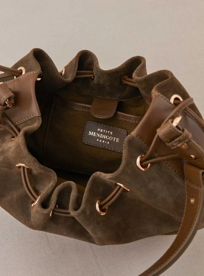 Petite Mendigote Shoulder Bags Fw24 Sac Sauline Bimatiere Khaki 8211 Women