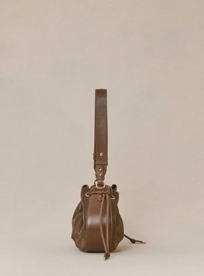 Petite Mendigote Shoulder Bags Fw24 Sac Sauline Bimatiere Khaki 8211 Women