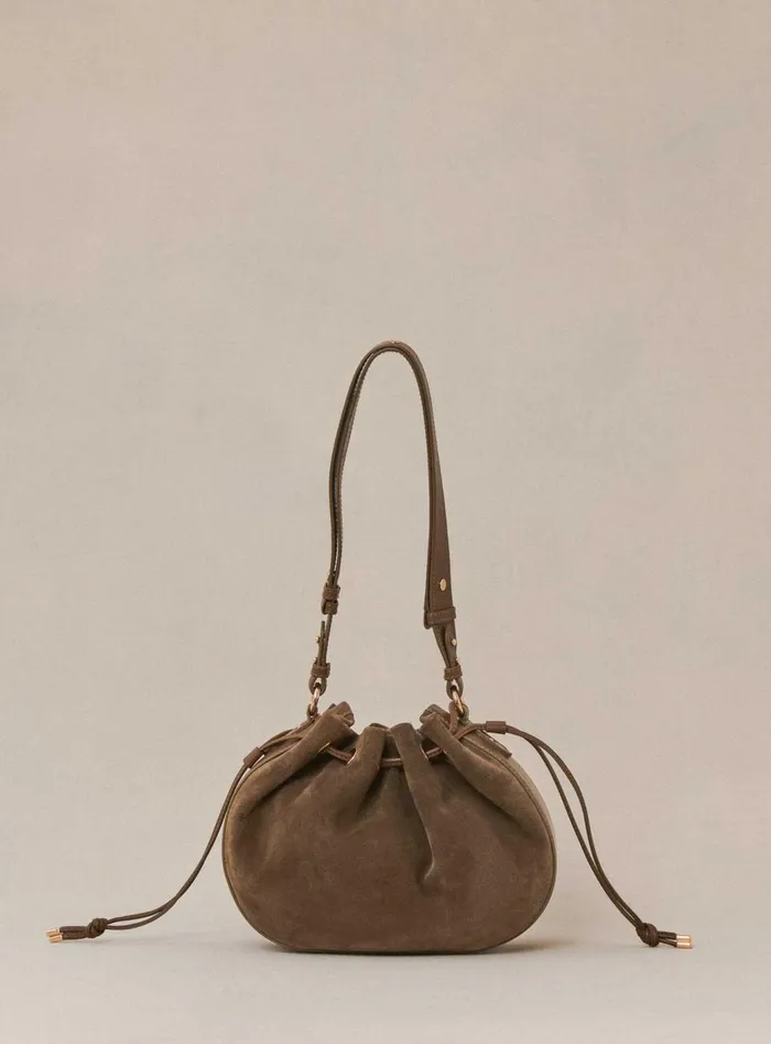 Petite Mendigote Shoulder Bags Fw24 Sac Sauline Bimatiere Khaki 8211 Women
