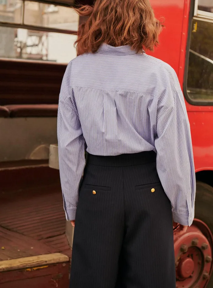 Petite Mendigote Tops Blouses Tomy Shirt Blue 8211 Women