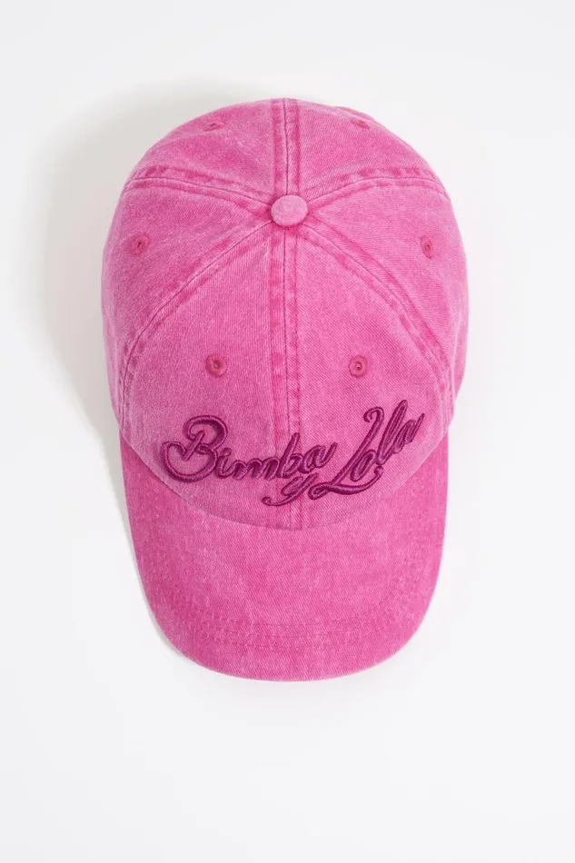 Pink Cotton Cap Fuchsia Women Bimba Y Lola Hats And Caps Pink Cotton Cap Fuchsia Women Bimba Y Lola Hats And Caps