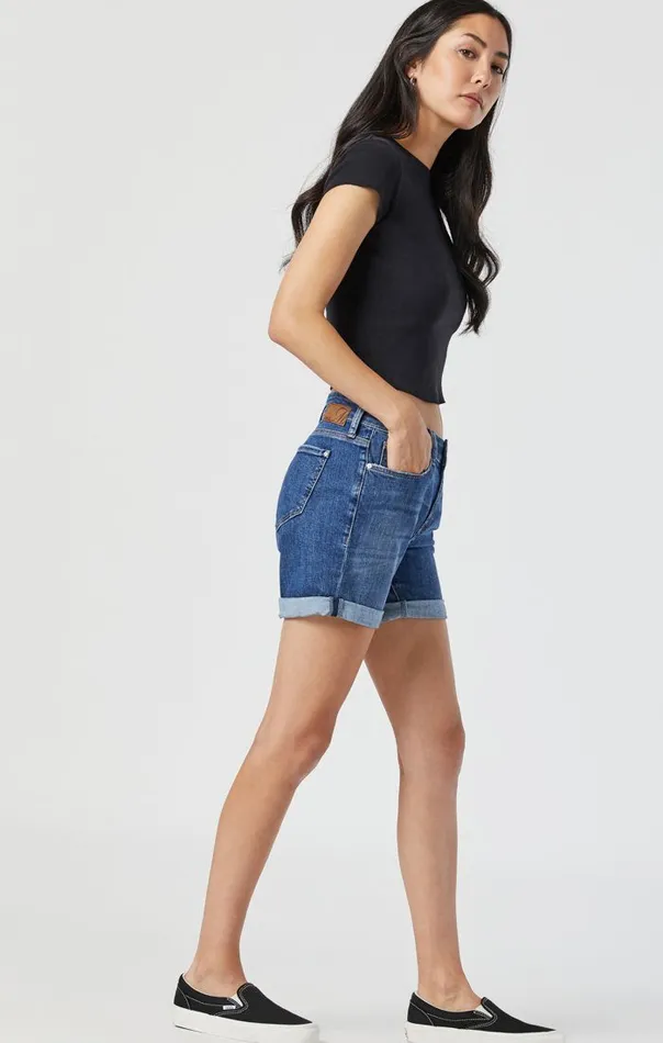Pixie Shorts In Mid Indigo Organic Blue Women Mavi Jeans Shorts Pixie Shorts In Mid Indigo Organic Blue Women Mavi Jeans Shorts