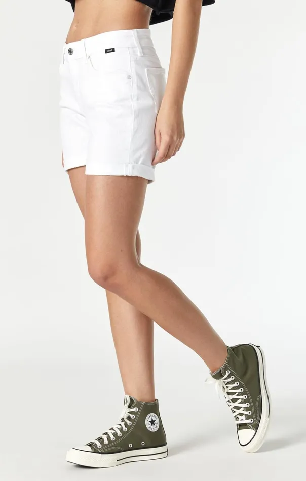 Pixie Shorts In White Feather Blue Women Mavi Jeans Shorts Pixie Shorts In White Feather Blue Women Mavi Jeans Shorts