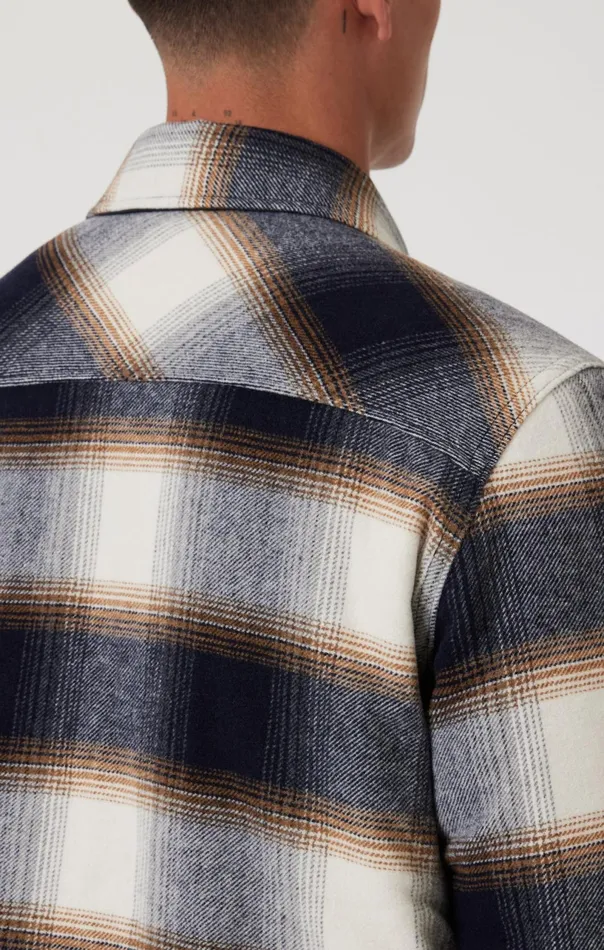 Plaid Shacket In Brown Check Men Mavi Jeans Shirts Plaid Shacket In Brown Check Men Mavi Jeans Shirts
