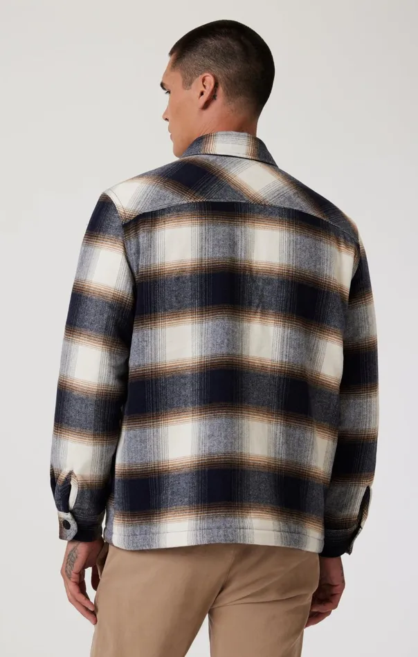 Plaid Shacket In Brown Check Men Mavi Jeans Shirts Plaid Shacket In Brown Check Men Mavi Jeans Shirts