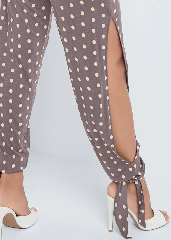 POLKA DOT JUMPSUIT Taupe Women VENUS Casual Jumpsuits and Rompers