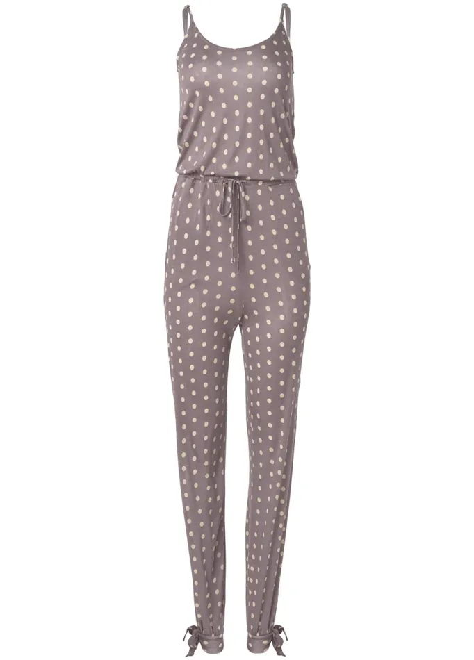 POLKA DOT JUMPSUIT Taupe Women VENUS Casual Jumpsuits and Rompers
