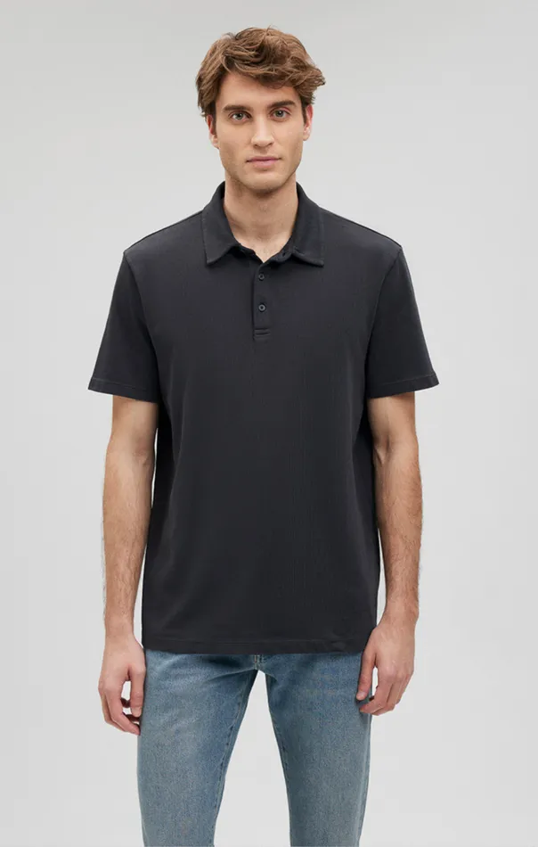 Polo Shirt In Pirate Black Men Mavi Jeans TShirts