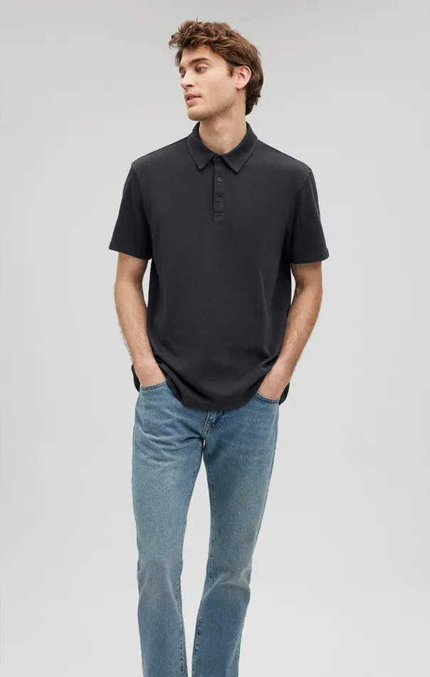 Polo Shirt In Pirate Black Men Mavi Jeans TShirts Polo Shirt In Pirate Black Men Mavi Jeans TShirts