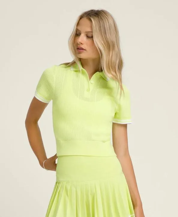 Polos Women Wilson Shrunken Essex Polo Sunny Lime