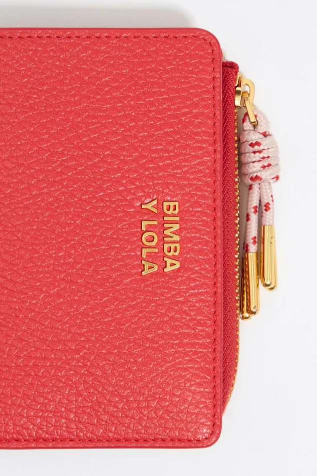 Poppy Red Leather Purse Poppy Red Women Bimba Y Lola Wallets And Coin Purses