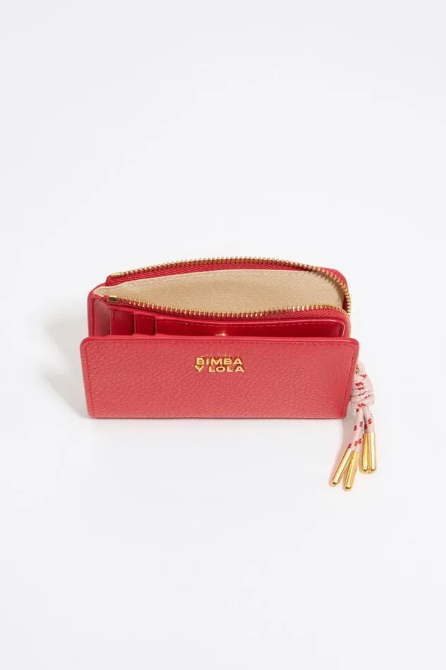 Poppy Red Leather Purse Poppy Red Women Bimba Y Lola Wallets And Coin Purses
