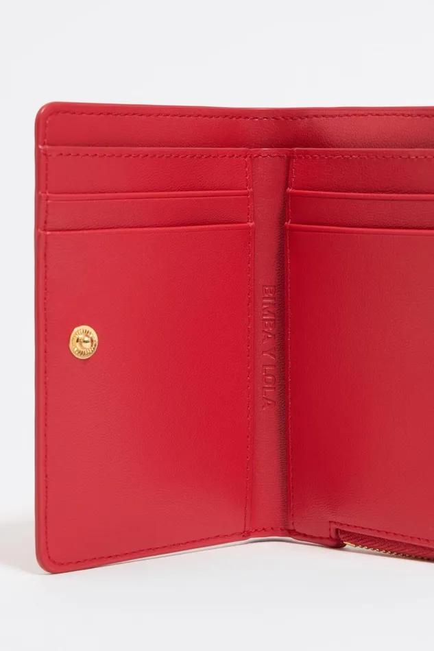 Poppy Red Leather Purse Poppy Red Women Bimba Y Lola Wallets And Coin Purses