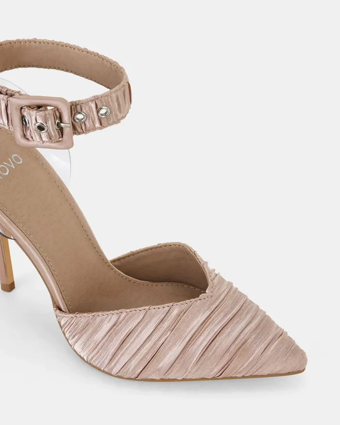 Pumps NOVO Shoes Women YASH NUDE Closed Toe Heels