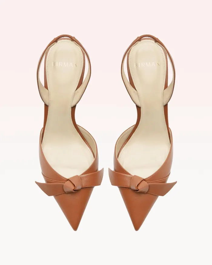 Pumps Women Alexandre Birman Clarita Bell Slingback 85 Espresso