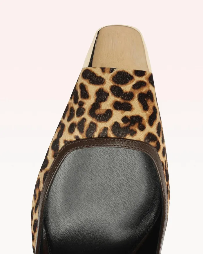 Pumps Women Alexandre Birman Olivia 85 Leopard Alexandre Birman Slingback Pumps Gold