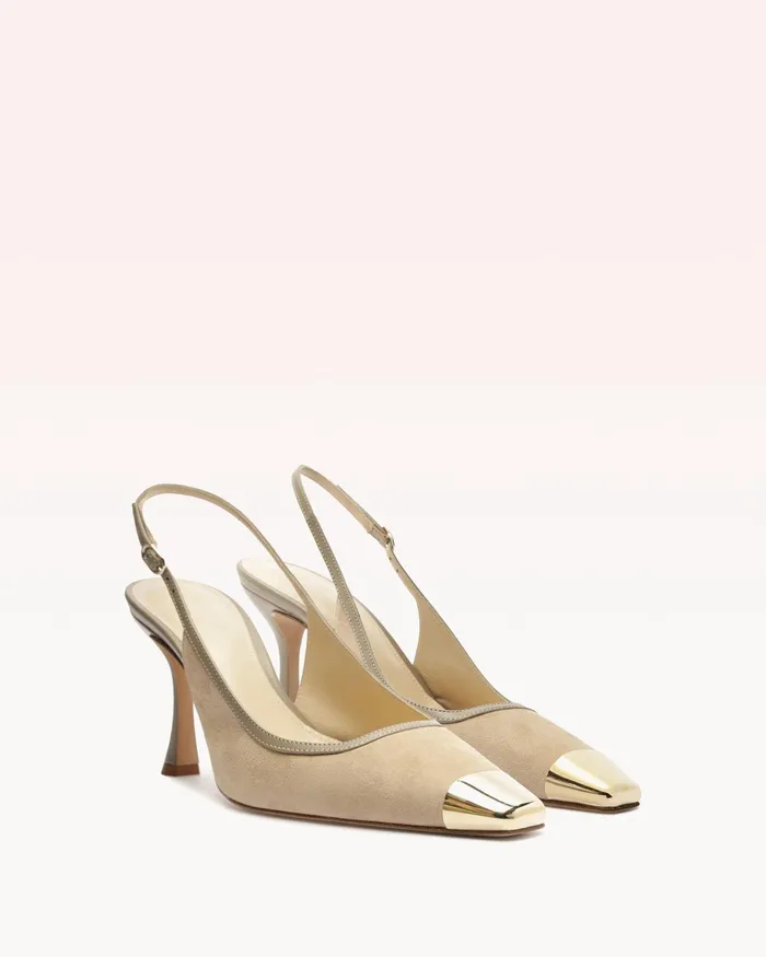Pumps Women Alexandre Birman Olivia 85 Semolina Alexandre Birman Slingback Pumps Ginger