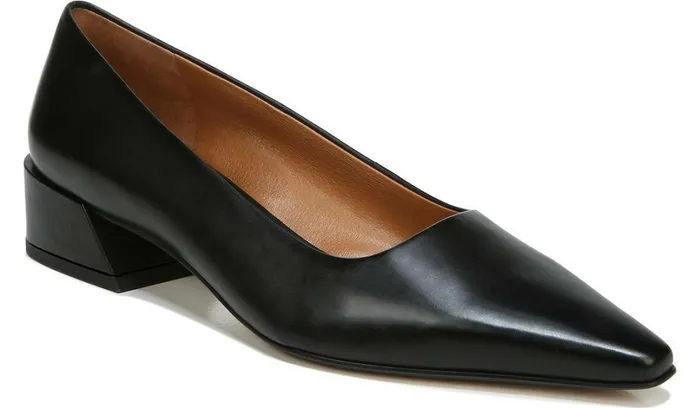 Pumps Women Franco Sarto Sarto Modena Block Heel Pump Black Leather