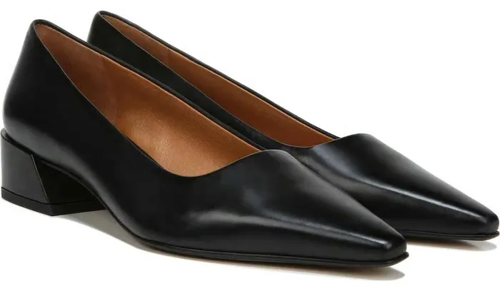 Pumps Women Franco Sarto Sarto Modena Block Heel Pump Black Leather