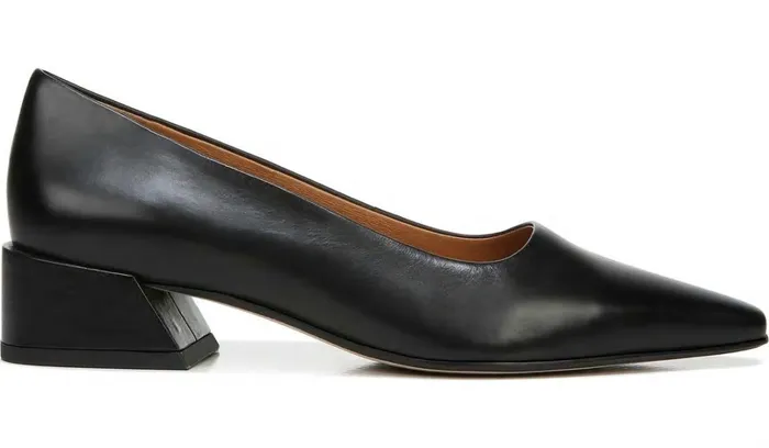 Pumps Women Franco Sarto Sarto Modena Block Heel Pump Black Leather