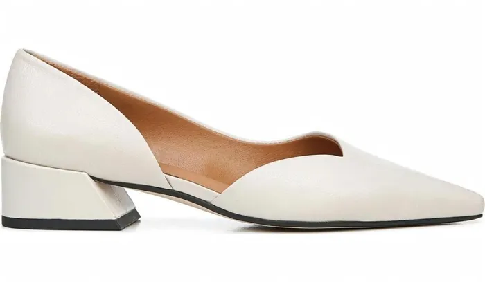 Pumps Women Franco Sarto Sarto Monana Block Heel Pump Bone Leather