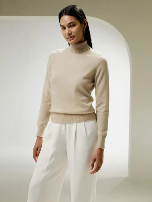 Pure Cashmere Turtleneck Sweater For Women Women Lilysilk Essentials