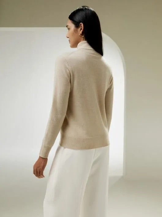 Pure Cashmere Turtleneck Sweater For Women Women Lilysilk Essentials