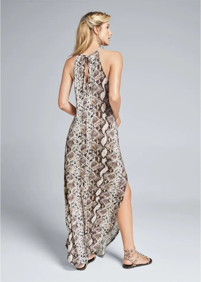 PYTHON PRINT CASUAL DRESS Brown Multi Women VENUS Sundresses
