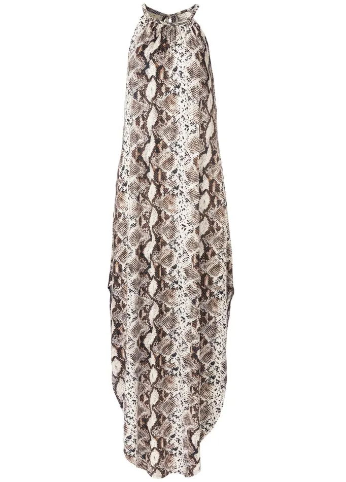 PYTHON PRINT CASUAL DRESS Brown Multi Women VENUS Sundresses