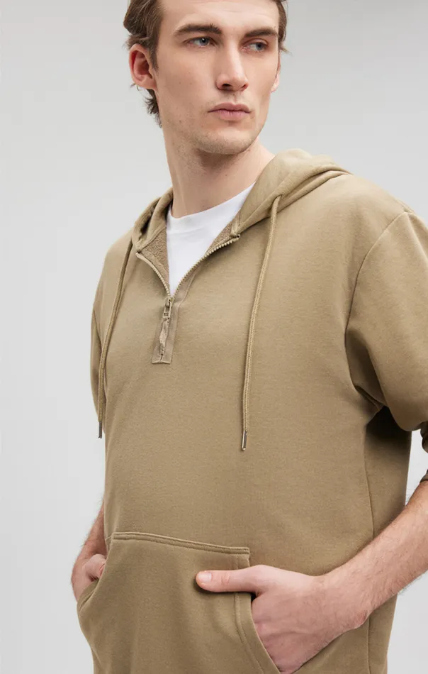 Quarter Zip Hoodie In Mermaid Men Mavi Jeans Loungewear
