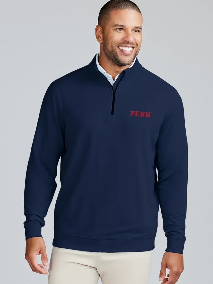 Quarter Zips Men Tasc Performance Cloud French Terry Quarter Zip 8211 UPenn