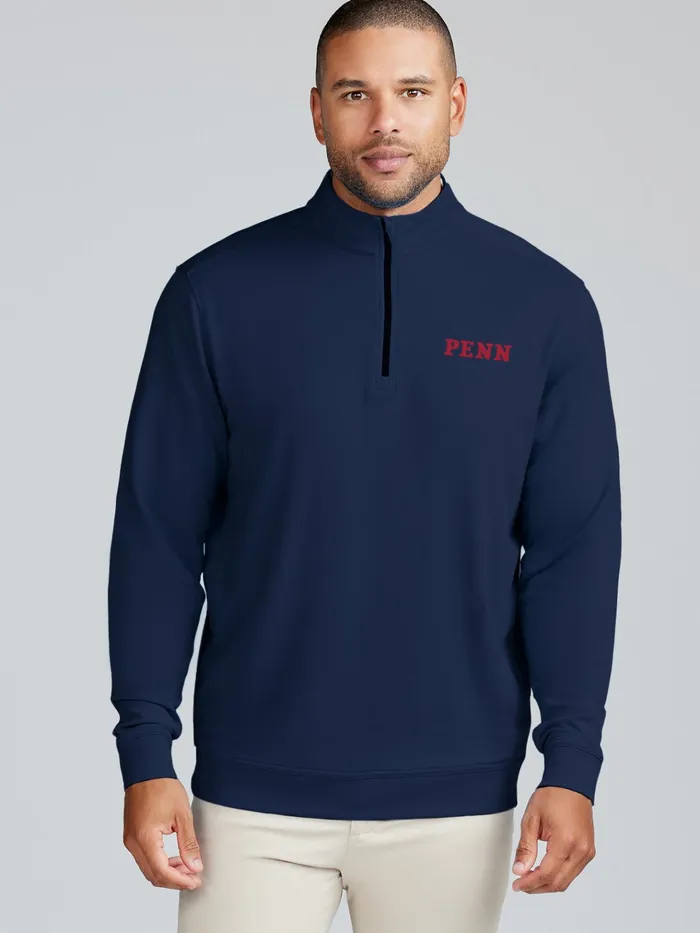 Quarter Zips Men Tasc Performance Cloud French Terry Quarter Zip 8211 UPenn