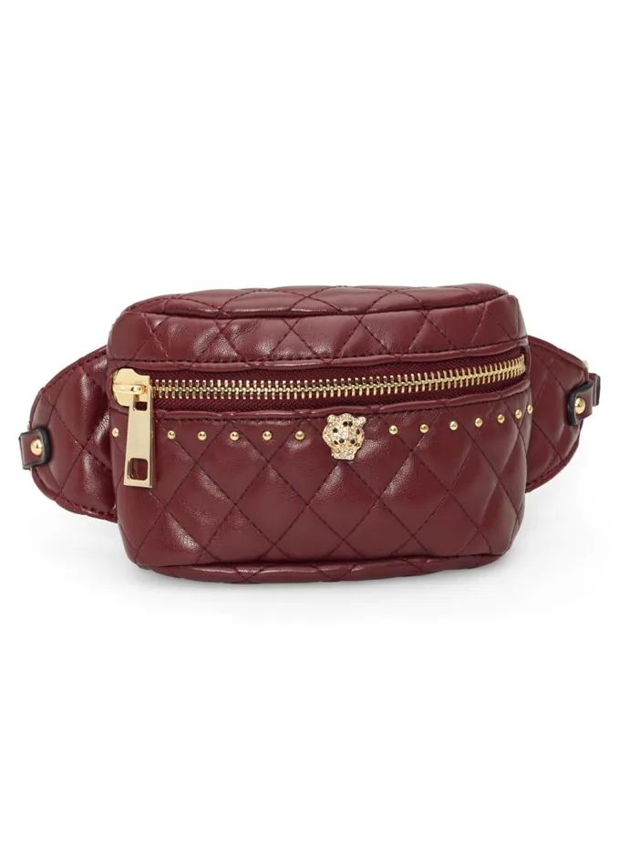 QUILTED BELT BAG Wine Women VENUS Handbags