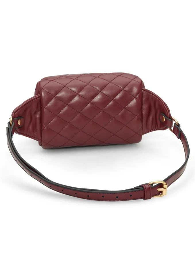 QUILTED BELT BAG Wine Women VENUS Handbags