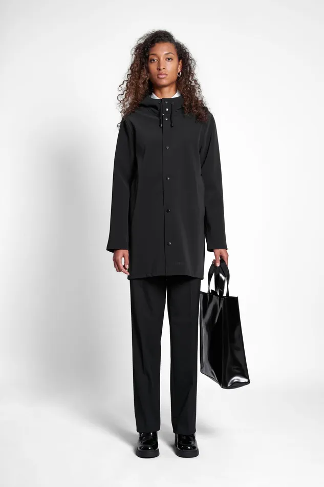 Raincoats Women Stutterheim Stockholm Matte Raincoat Black