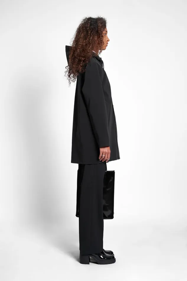 Raincoats Women Stutterheim Stockholm Matte Raincoat Black