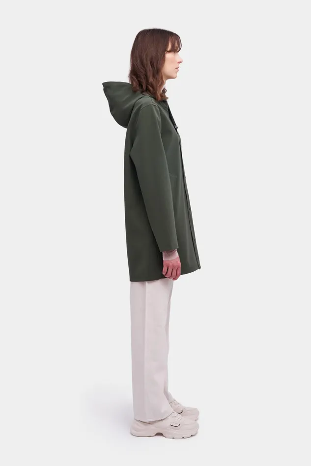 Raincoats Women Stutterheim Stockholm Matte Raincoat Dark Green