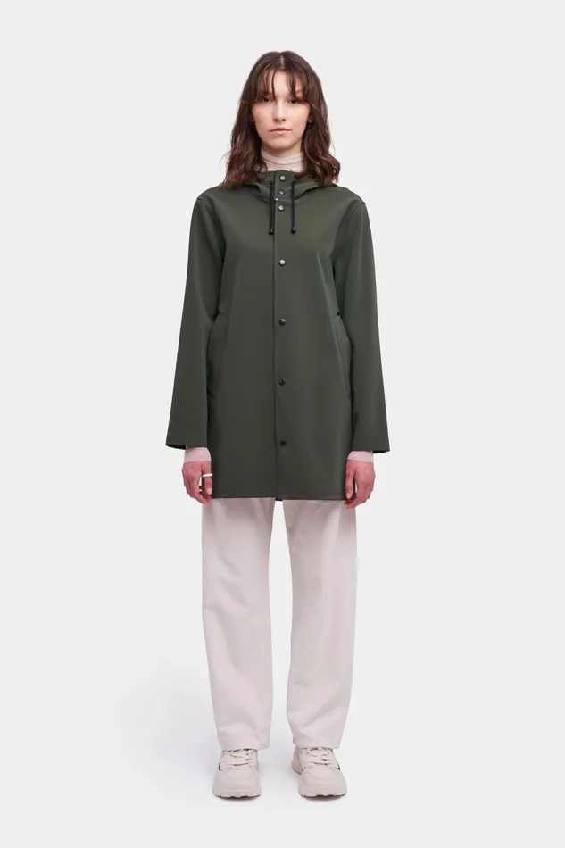 Raincoats Women Stutterheim Stockholm Matte Raincoat Dark Green