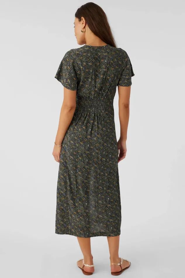 RAYNEY AVA DITSY BUTTON FRONT MIDI DRESS Multi Clr Women O039NEILL Clothing