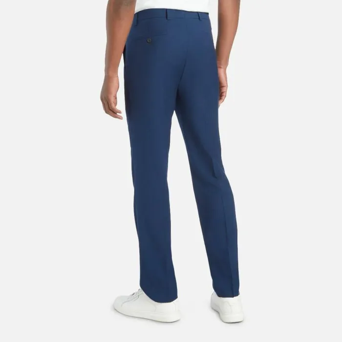 ReadyFlex ModernFit Straight Leg Suit Pant Blue Men Kenneth Cole Bottoms