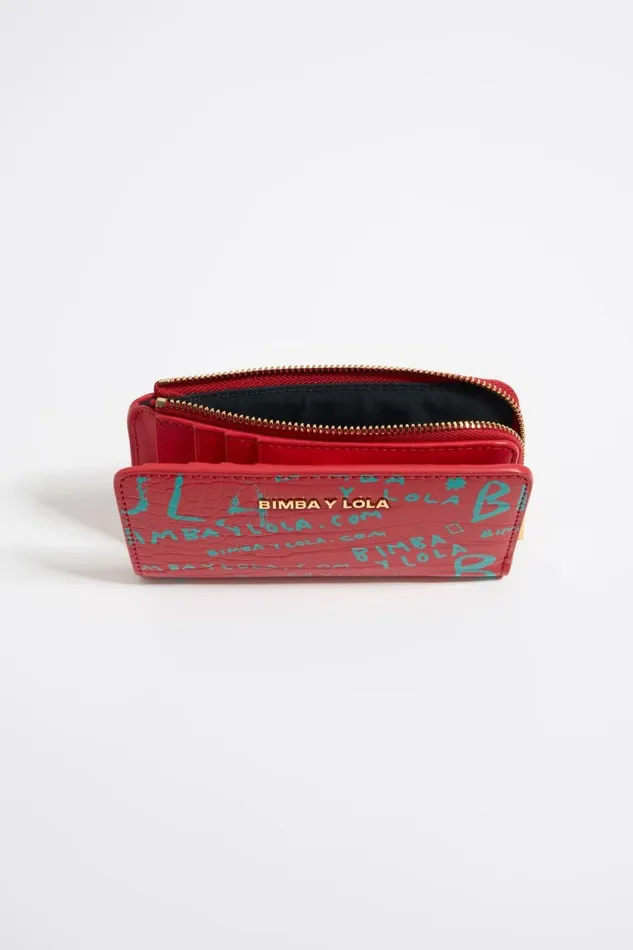 Red Mock Croc Purse Bimbaylolacom Red Women Bimba Y Lola Wallets And Coin Purses Red Mock Croc Purse Bimbaylolacom Red Women Bimba Y Lola Wallets And Coin Purses